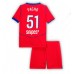 Paris Saint-Germain Willian Pacho #51 Tredjedraktsett Barn 2025-26 Korte ermer (+ Korte bukser)